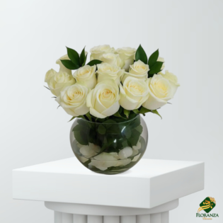 Flower box with chocolate