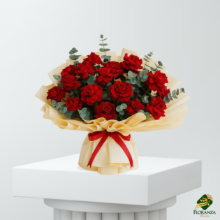 Lovers legacy red roses bouquet