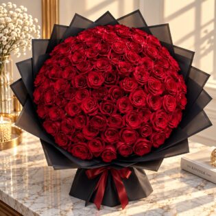 100 red roses