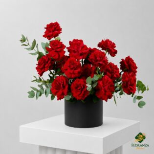 15 red roses