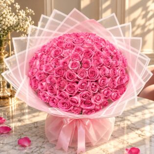80 Pink Roses